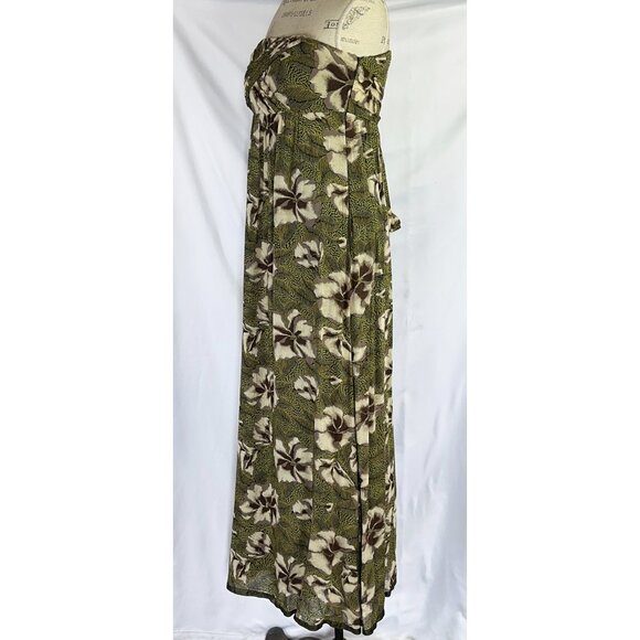 Anthropologie Strapless Floral Maxi Dress By Edme & Esyllte - Picture 3 of 13